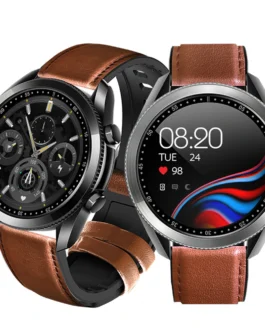 ساعة باكي UM90 الذكية | شاشة لمس كاملة 1.28 بوصة | BT Call | مراقب معدل ضربات القلب | ضغط الدم | مراقب الأكسجين | 24 وضعًا رياضيًا | IP67 مقاوم للماء | BT5.0