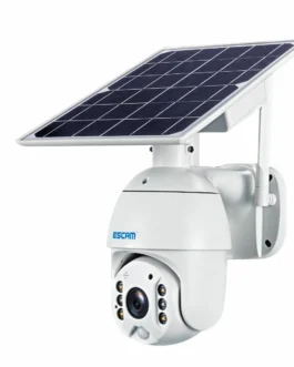 ESCAM QF480 1080P Cloud تخزين PT 4G PIR إنذار IP الة تصوير مع لوحة شمسية كاملة اللون رؤية ليلية 4G الة تصوير IP66 ضد للماء اتجاهين صوت الة تصوير