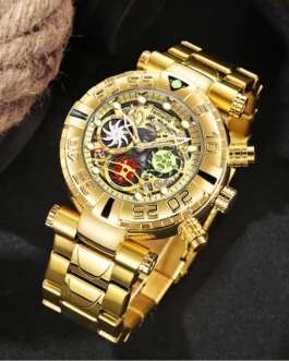 TEMEITE Business Luminous Chronograph Calendar Date عرض Steel ضد للماء Men Quartz Watch