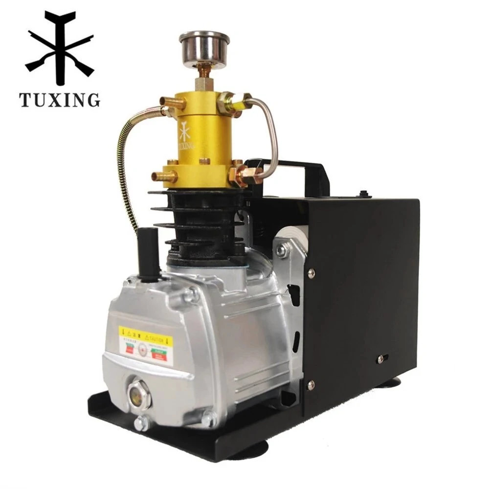 TUXING TXES031 4500Psi 300Bar 300Bar Pcp ضاغط هواء كهربائي عالي الضغط مضخة هوائي PCP Airgun Scuba Inflator