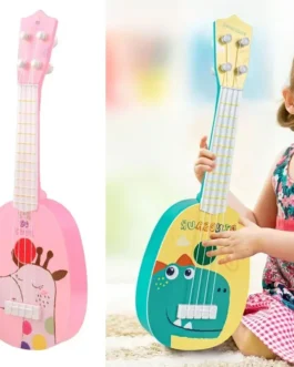 ألعاب قيثارة موسيقية للأطفال ، 4 أوتار ، جيتار صغير ، مونتيسوري ، أدوات تعليمية ، لعبة موسيقية ، تعلم موسيقى ، هدية 1