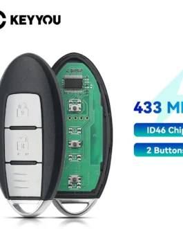مفتاح سيارة KEYYOU FSK TWB1G662 CWTWB1U825 433Mhz ID46 بعيد لسيارة نيسان ميكرا جوك سنترا باترول نوت نافارا تيدا فرونتير 1