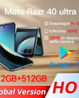 هاتف محمول موتورولا موتو رازر 40 الترا 5G ، سنابدراجون 8 ، Gen1 ، شاشة فولدي ، هرتز ، كاميرا 12 ميجا بكسل ، أو ما ، نسخة عالمية ، جديدة 1
