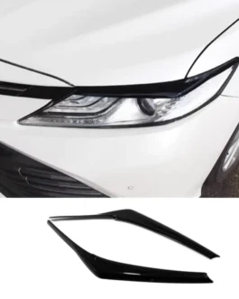 مصابيح أمامية من الكروم لتويوتا كامري-غطاء ، جفون الحواجب ، تشذيب كروم ، مظهر من ألياف الكربون ، ملحقات خارجية 1