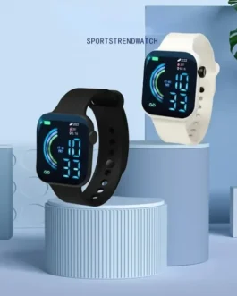 ساعة إلكترونية يمكن التخلص منها للرجال والنساء ، ساعة يد رقمية للأطفال ، ساعات رياضية مقاومة للماء ، غير قابلة لإعادة الشحن ، LED 1
