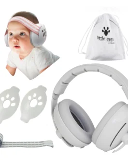 حماية الأذن لإلغاء الضوضاء ، تصميم قابل للتحويل ، غطاء للأذنين للحد من الضوضاء ، يحسن نوم الرضع ، 2 في 1 1