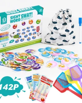 لعبة الكلمات البصر مع بطاقات مزدوجة ، لعبة تعليمية تعليمية لرياض الأطفال ، بطاقات فلاش المدرسة ، هدية اللعب 1