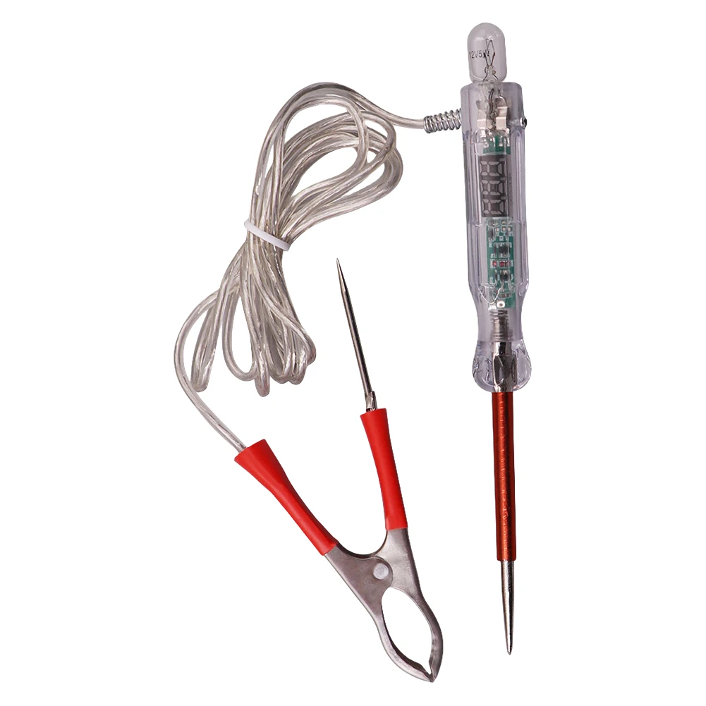 اختبار الجهد الكهربائي القلم التحقيق مصباح ، ثنائي اللون أدى ضوء ، دائرة السيارات السيارات ، أدوات إصلاح ، 6 فولت ، 12 فولت ، 24 فولت 3