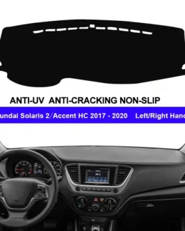 غطاء واقي للوحة عدادات السيارة ، سجادة سيليكون مانعة للإنزلاق ، مظلة شمسية ، وسادة لهيونداي سولاريس 2 ، سجادة ، سيارة ، من من من HC ، من من من ، إلى ، 1