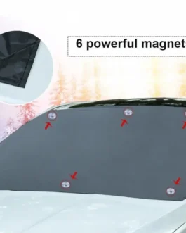 غطاء زجاجي أمامي مغناطيسي للسيارة ، مظلة للسيارة ، غطاء شمس ثلجي ، غطاء سيارة مقاوم للماء ، زجاج أمامي ، 210x120cm 1
