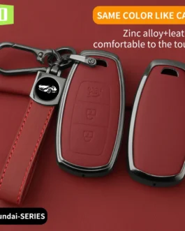 غطاء حافظة مفاتيح السيارة من سبائك الزنك لسيارات هيونداي ، سوناتا ، 10 ، It25 ، سانتا في ، IX35 ، سولاريس ، أزيرا ، إلنترا ، تونر ، هيوز ، 1