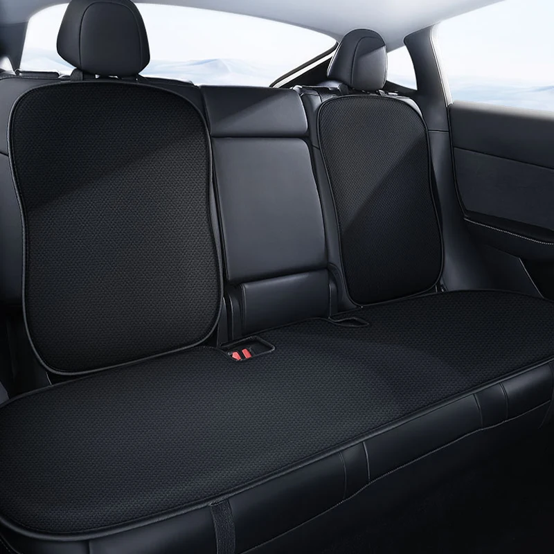 وسادة غطاء مقعد سيارة لتسلا ، غطاء مقعد قابل للتنفس ، حرير ثلجي ، داخل السيارة ، موديل 3 ، أكسسوارات موديل Y ، من من من من من من ؟ 2