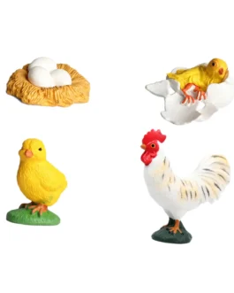 مجموعة دورة النمو للأطفال الصغار ، الوسائل التعليمية ، الفصول الدراسية ، التعلم ، التعليم المبكر ، لعبة تمثال الحيوانات ، المحاكاة ، الدجاج 1