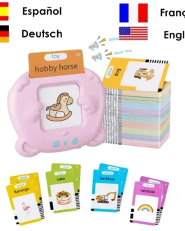 آلة التعلم للأطفال ، بطاقات فلاش الحديث ، رياض الأطفال لغة الأطفال ، كتاب الصوت الإلكتروني ، تعلم اللغة الإنجليزية ، الألمانية ، الإسبانية ، الفرنسية 1