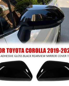 غطاء مرآة الرؤية الخلفية للسيارة ، غطاء الجناح ، غطاء الرؤية الخلفية للباب الخارجي ، حافة من ألياف الكربون ، تويوتا كورولا * * * 1