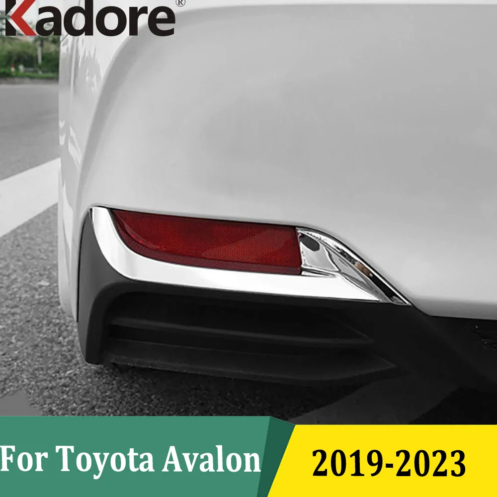 لتويوتا افالون 2019 2020-2023 XLE الهجين ABS كروم عاكس خلفي الضباب الخفيف غطاء المصباح ملصق الديكور اكسسوارات الزخارف 1