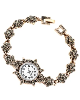 ساعة يد بنمط بوهيمي للنساء والرجال ، كوارتز للسيدات ، سوار قديم ، ماس ، قائمة مربوطة 1