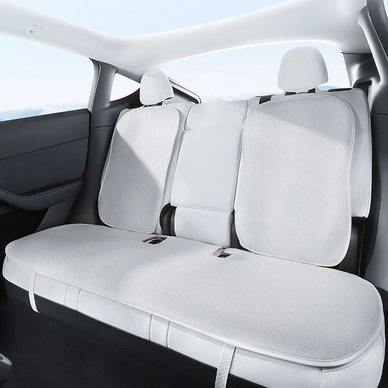 وسادة غطاء مقعد سيارة لتسلا ، غطاء مقعد قابل للتنفس ، حرير ثلجي ، داخل السيارة ، موديل 3 ، أكسسوارات موديل Y ، من من من من من من ؟ 5