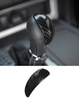 سيارة ذراع السرعة غطاء الكسوة ملصق لنيسان باترول Y62 2017 2018 2019 2020 ABS ألياف الكربون 1