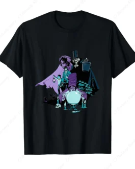 تي شيرت فرقة روك عتيق ، ملابس الشارع ، أكمام قصيرة ، قصر مسكون ، صندوق هاتبوكس ، عروس شبح ، هارييت بن 1