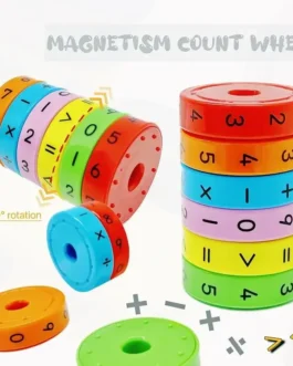 لعبة معداءة الرياضيات لرياض الأطفال ، حلقة تعليمية ملونة ، أرقام الرياضيات ، اسطوانة ، مدرسة ابتدائية ، أطفال ، تعليم جديد 1