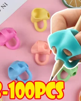 ثلاثة إصبع الكتابة مصحح للأطفال ، حامل القلم الرصاص ، تعلم عقد الجهاز ، حامل قلم ، التعلم ، اللوازم المدرسية ، 3-100 قطعة 1