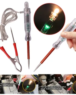 اختبار الجهد الكهربائي القلم التحقيق مصباح ، ثنائي اللون أدى ضوء ، دائرة السيارات السيارات ، أدوات إصلاح ، 6 فولت ، 12 فولت ، 24 فولت 1