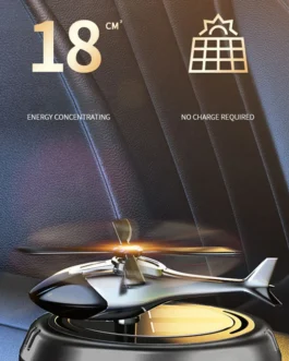 مروحية تعمل بالطاقة الشمسية موزع عطر سيارة دوار ، معطر هواء ، ديكور عطر سيارة ، مزيل عرق للسيارات 1