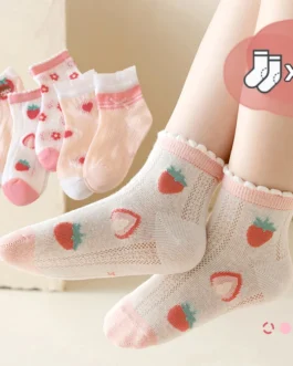 جوارب كرتونية قطنية للأطفال ، طفل حديث الولادة ، بنات ، أولاد ، أطفال ، ربيع ، صيف ، خريف ، ربيع ، 5 أزواج 1