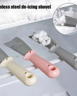 مكشطة ثلج منزلية من الفولاذ المقاوم للصدأ ، إزالة الجليد بمقبض مانع للإنزلاق ، مطبخ وثلاجة ، 1 * 1