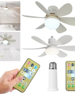 مصباح LED مروحة مع جهاز تحكم عن بعد ، مروحة سقف ، توقيت عكس الضوء ، كراج ، مطبخ ، غرفة نوم ، E26 ، 27 ، 40 واط ، 30 واط 1