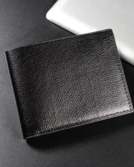 محفظة رجالية من الجلد الصناعي ، محفظة قصيرة ، سعة كبيرة ، كاجوال ، عمل ، بلون واحد ، موضة ، جديدة 1