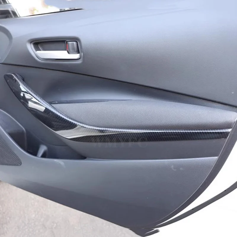 ABS سيارة الداخلية الباب الأمامي لوحة لتويوتا كورولا هاتشباك الهجين 2019-2023 ، غطاء مسند الذراع ، إطار مقبض الكسوة ، الملحقات 1