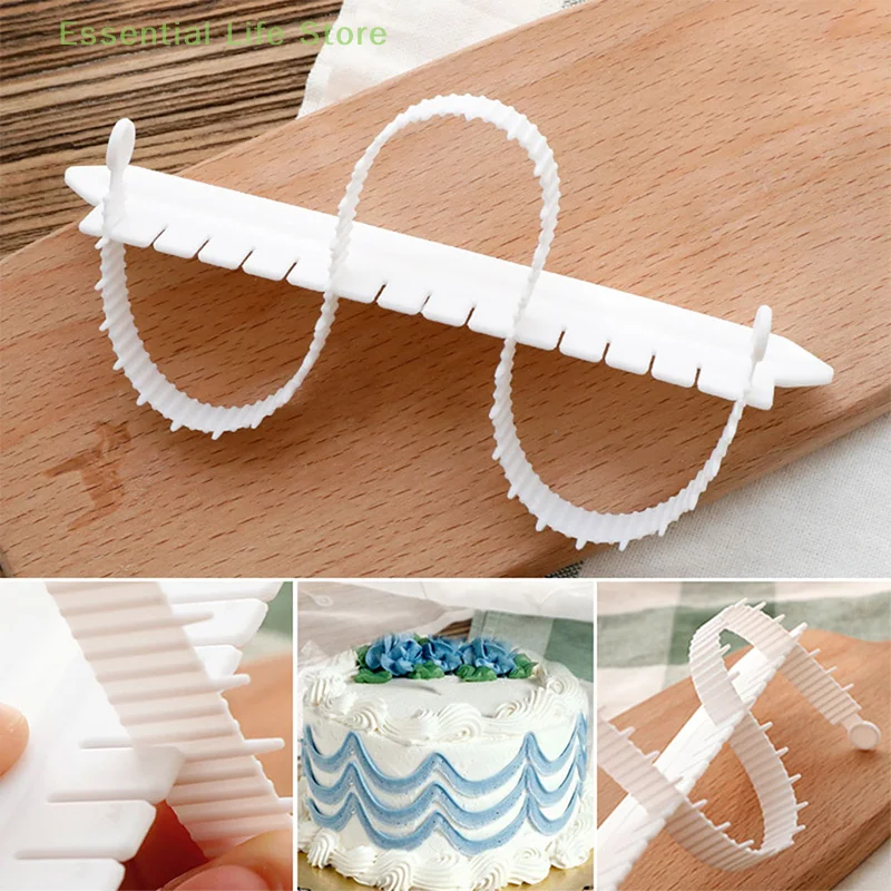 أدوات مساعدة لترتيب الكعك بالزهور المنحنية ، علامة حافة الفوندان ، كريم تزيين ، أدوات مائدة للخبز ذاتية الصنع ، أدوات مطبخ ، 2 أو لكل مجموعة 1