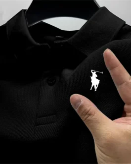 قميص بولو جولف رياضي خارجي للرجال ، توب كاجوال بطية صدر للشارع ، عمل متعدد الاستخدامات ، جودة عالية ، سريع الجفاف ، جيد التهوية ، صيفي 1