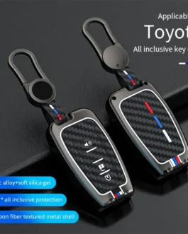 حافظة غطاء مفاتيح السيارة من سبائك الزنك ، تويوتا برادو CHR ، إكسسوارات السيارة 1