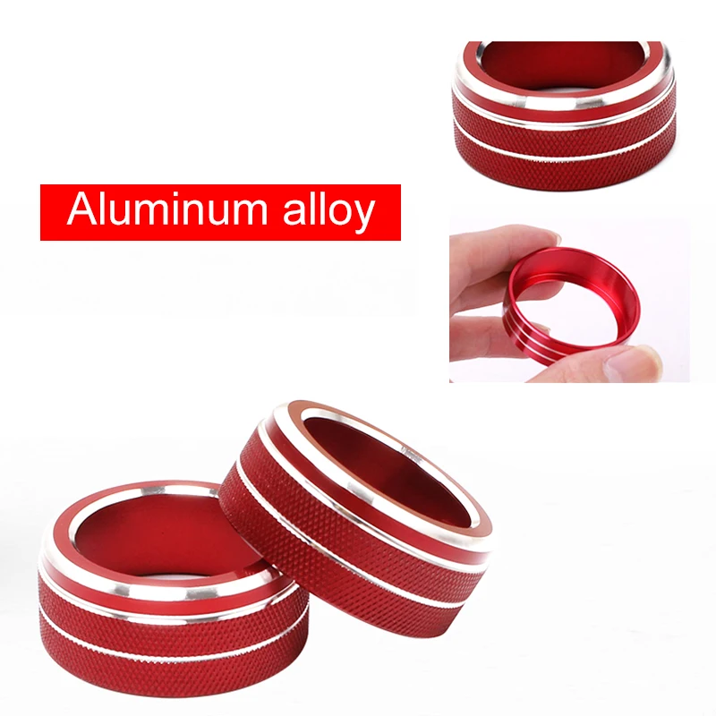 لتويوتا كورولا E210 2019 2020 2021 2022 2023 الهجين 2 قطعة سيارة أ/ج التحكم في المناخ لوحة التبديل زر المقابض غطاء الكسوة الدائري 4