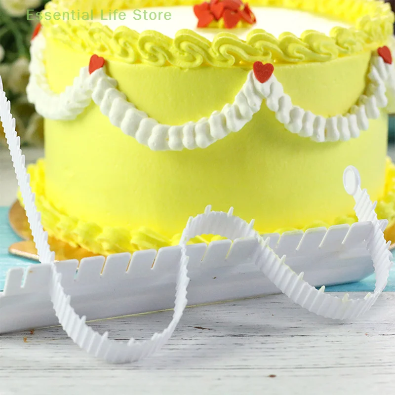 أدوات مساعدة لترتيب الكعك بالزهور المنحنية ، علامة حافة الفوندان ، كريم تزيين ، أدوات مائدة للخبز ذاتية الصنع ، أدوات مطبخ ، 2 أو لكل مجموعة 4