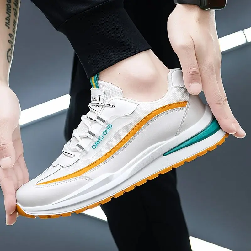 أحذية رياضية كاجوال متعددة الاستخدامات للرجال ، أحذية رياضية للذكور ، مقاومة للاهتراء ، حذاء رياضي مستدير الرأس ، شبكة جيدة التهوية ، ملابس رياضية للكبار 3