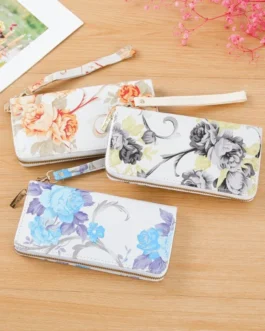 محفظة وردية للنساء ، حقيبة يد طويلة ، حقيبة مخلب بسحاب ، محفظة متعددة البطاقات ، حامل بطاقات ، أزياء فاخرة ، رائعة 1