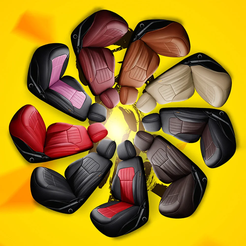 مخصص فو الجلود مقعد السيارة يغطي مجموعة الداخلية حامي اكسسوارات لتويوتا كورولا الصليب سيدان الهجين 2020 2021 2022 2023 6