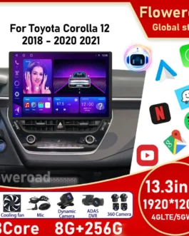 مشغل وسائط متعددة لفيديو السيارة ، أندرويد 13 ، الكل في واحد لتويوتا كورولا 12-من من من من من من من ومن ومن ثم سيارة ، سيارة ، سيارة ، نظام تحديد المواقع ، 8 جم ، G ، ورأس بوصة 1