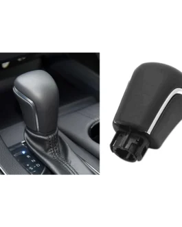 مقبض تغيير سرعات جلد السيارة لتويوتا ولا ليفين كامري x70 V70 Avalon vcorign, كرة رأس شيفتر سوداء 1