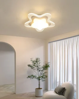 مصابيح سقف حديثة ليد للممر ، مصابيح سقف زهرة كريم ، مثبتة على السطح ، إضاءة داخلية ، مصباح بهو المدخل ، الممر 1